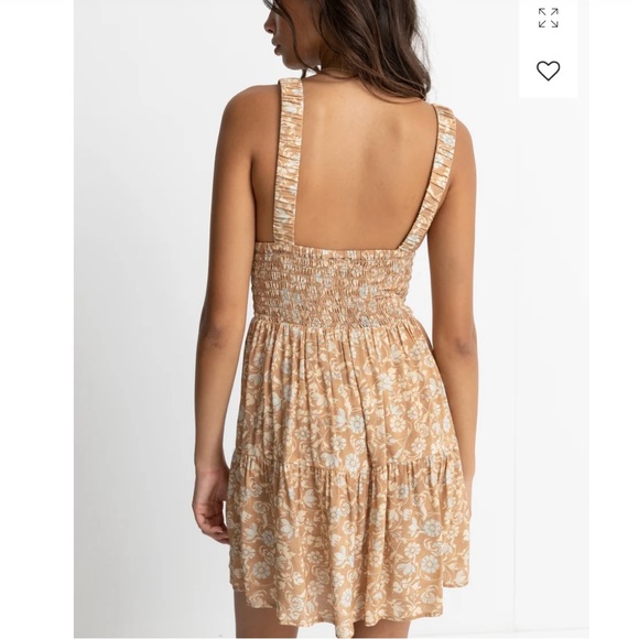 Rhythm Highland Paisley mini dress in Oak - Picture 7 of 10